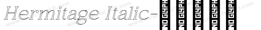 Hermitage Italic字体转换